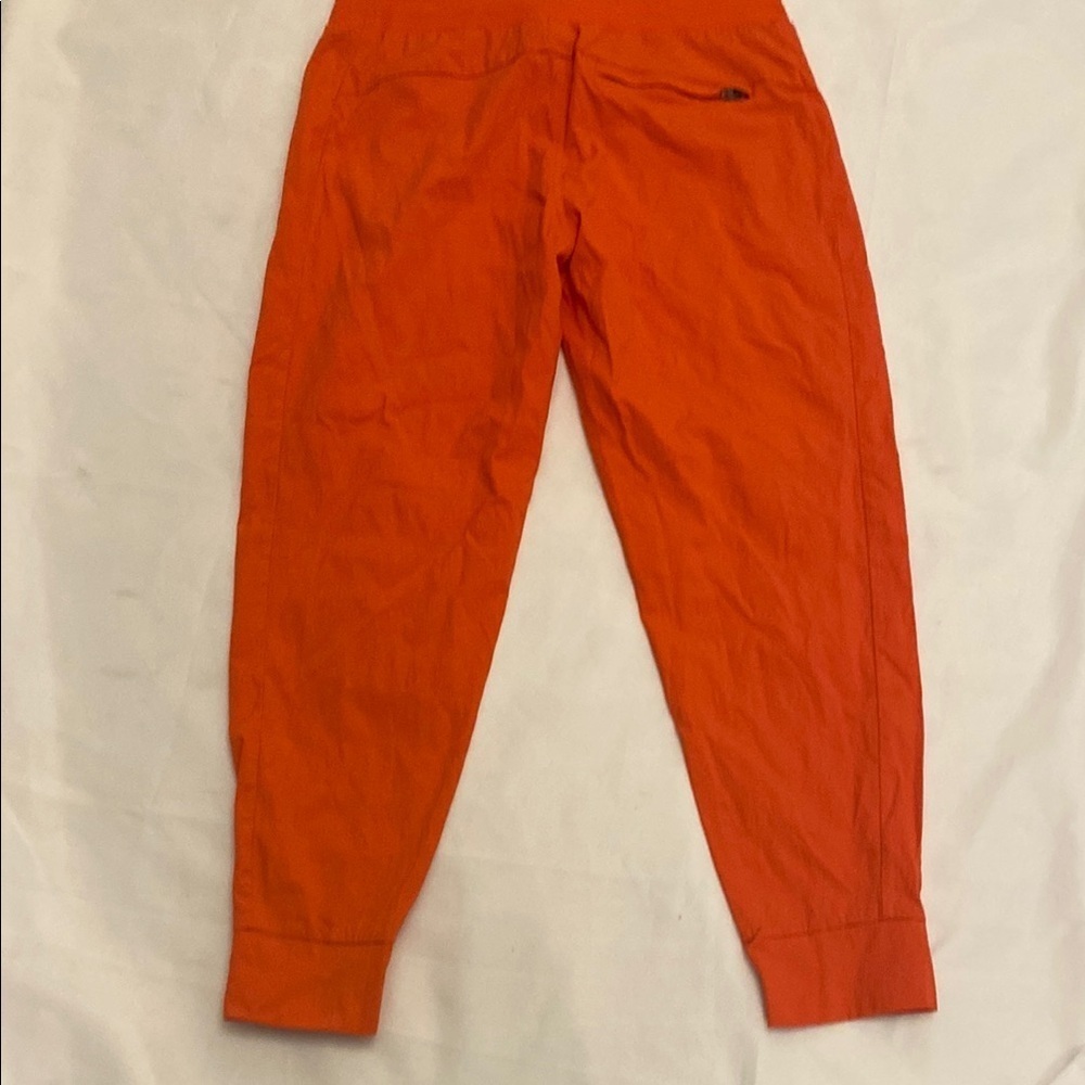 Athleta Trekkie North Jogger Mountain Neon Orange Zip Pocket Size 6 - Picture 4 of 14